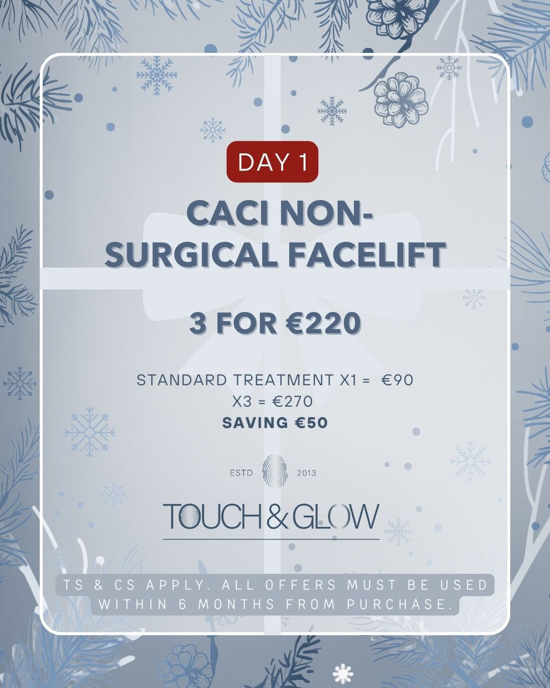 DAY 1 - CACI NON-SURGICAL FACELIFT X3