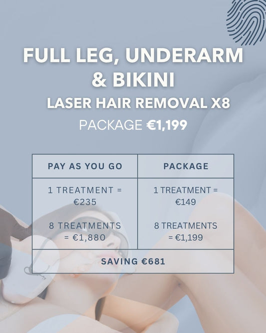 FULL LEG, UNDERARM & BIKINI LASER PACKAGE