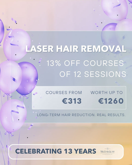 13th Birthday Laser Hair Removal Courses - 13% Off