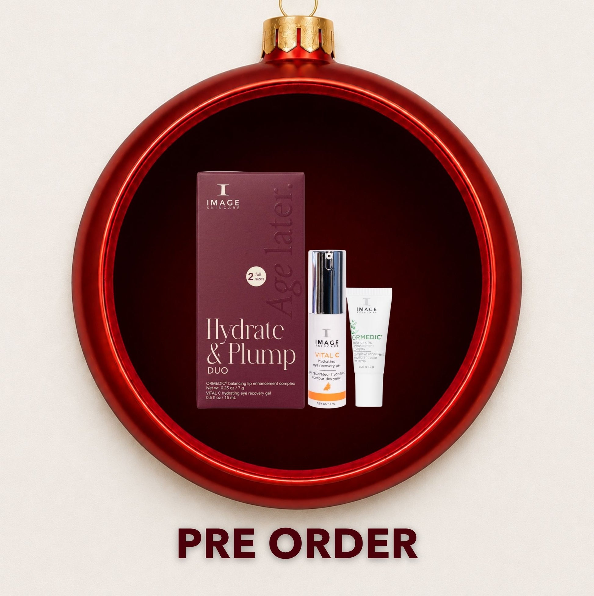 IMAGE Skincare Hydrate and Plump gift set with full-size eye gel and lip complex