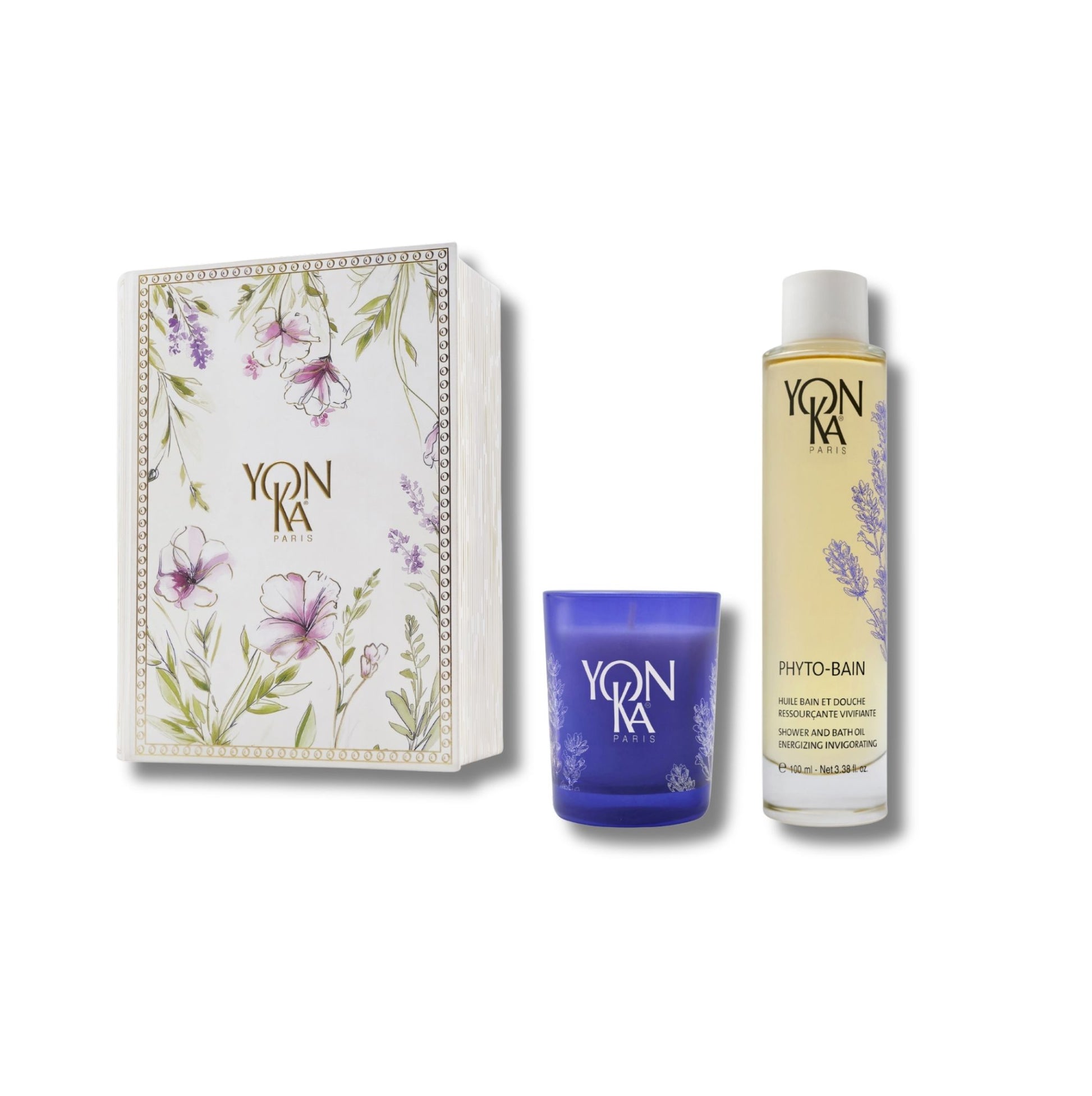 Yon-Ka Absolute Relax gift box with Phyto-Bain and lavender candle