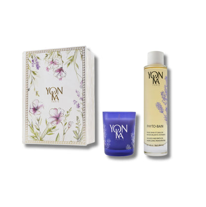 Yon-Ka Absolute Relax gift box with Phyto-Bain and lavender candle