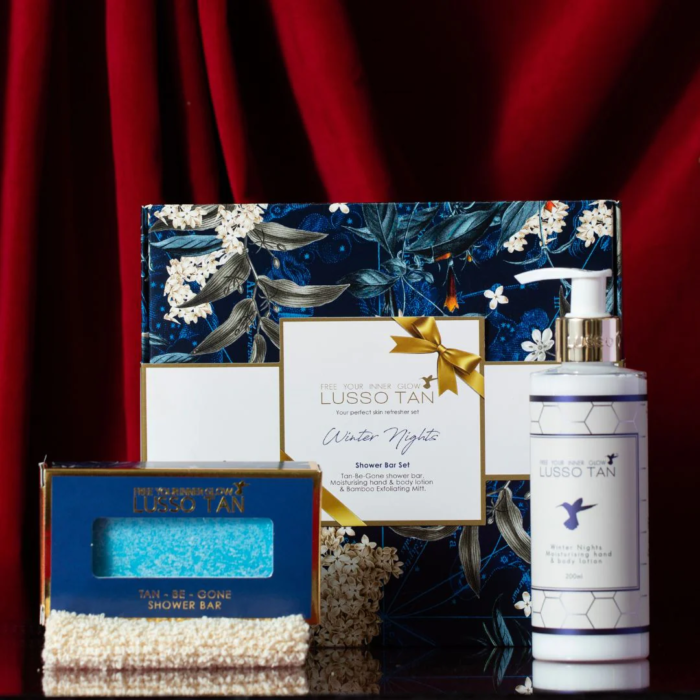 Lusso Tan Winter Nights Shower Bar Gift Set